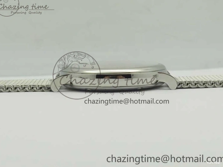 MIROTIME 0111 Breathable Portofino IW356501 SS V3 MK 1:1 Best Edition White Dial Gold Markers On SS Mesh Bracelet MIYOTA 7197